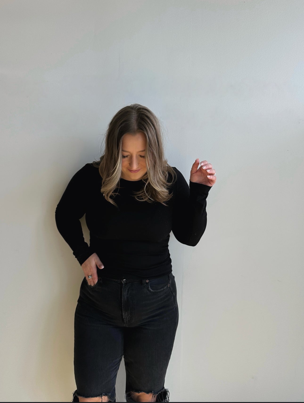 Crew Neck Spandex Jersey Top
