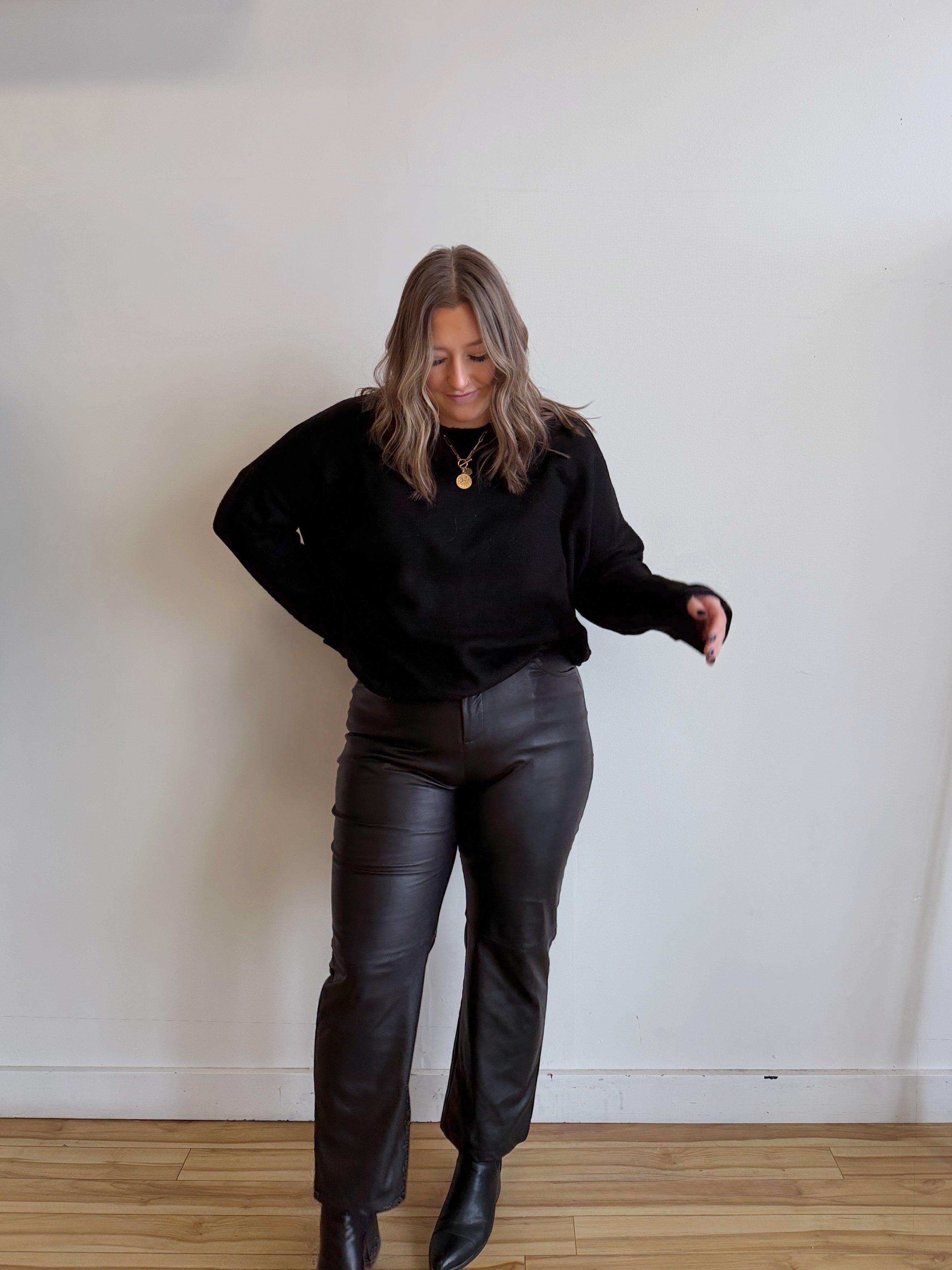 Boat Neck Soft Sweater Top