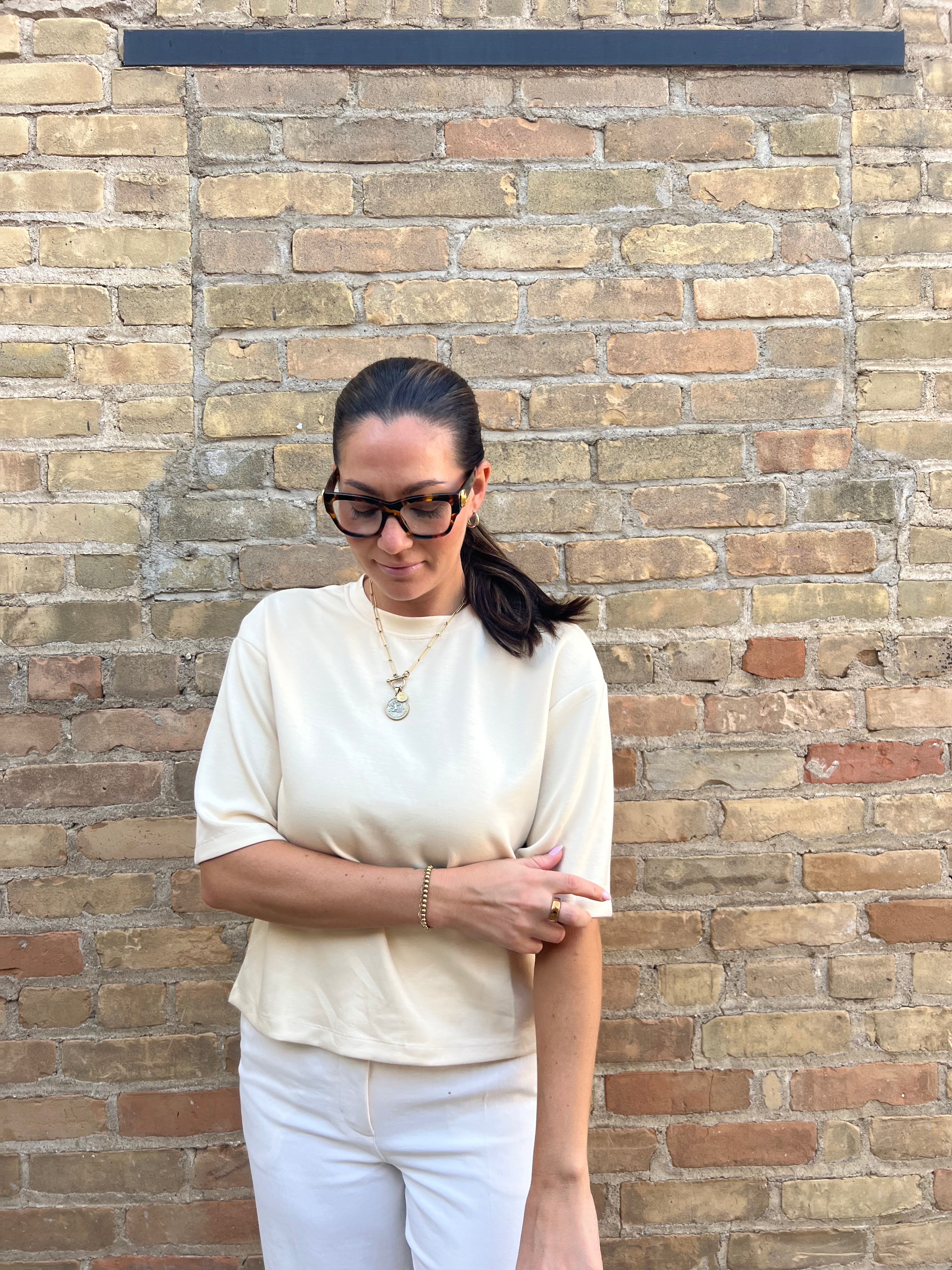 Drop Shoulder Basic Top