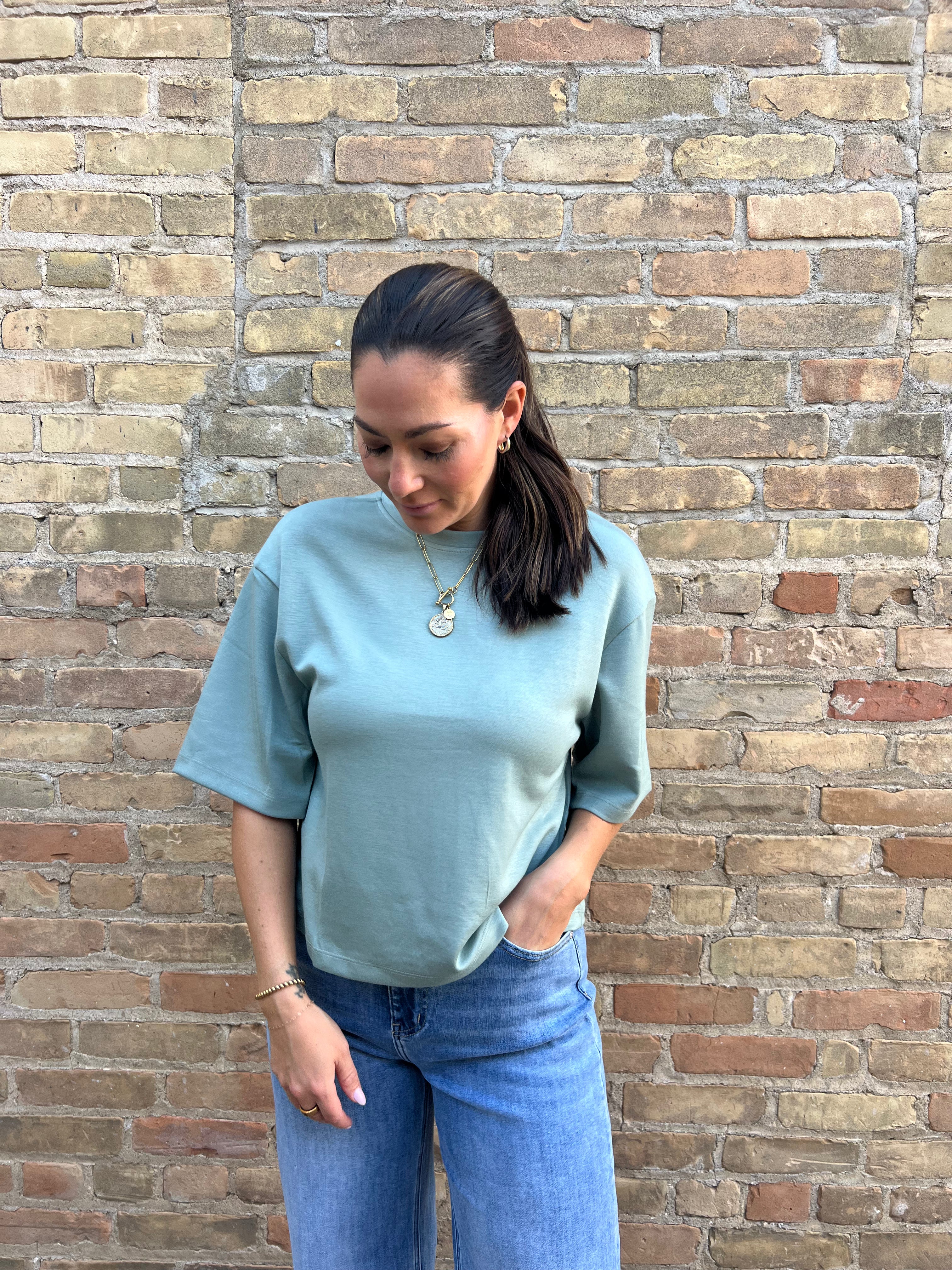 Drop Shoulder Basic Top