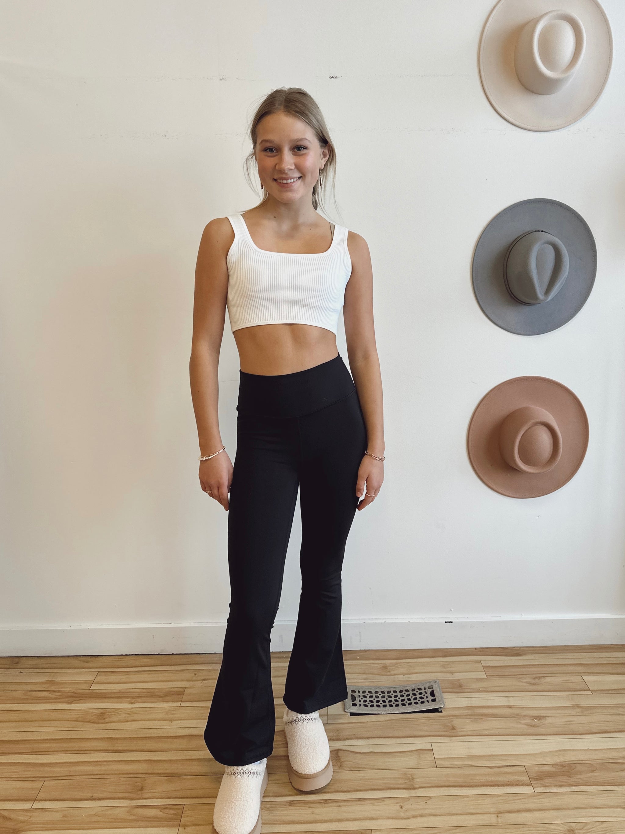 High waisted flare leggings deals
