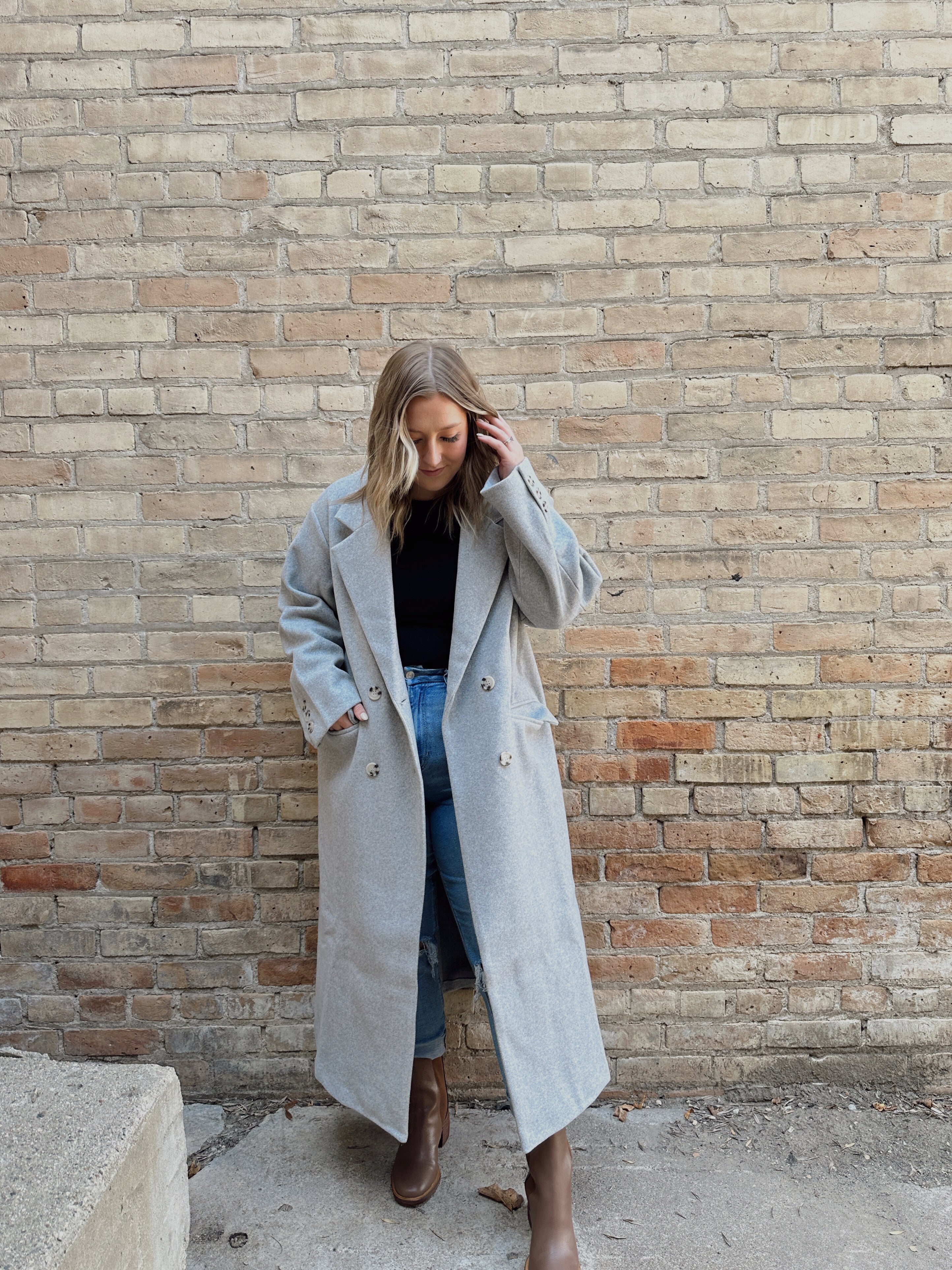 Harper Lapel Duster Coat